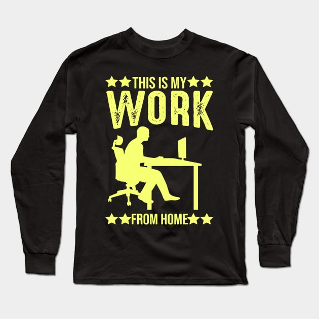 Home Office Long Sleeve T-Shirt by Imutobi